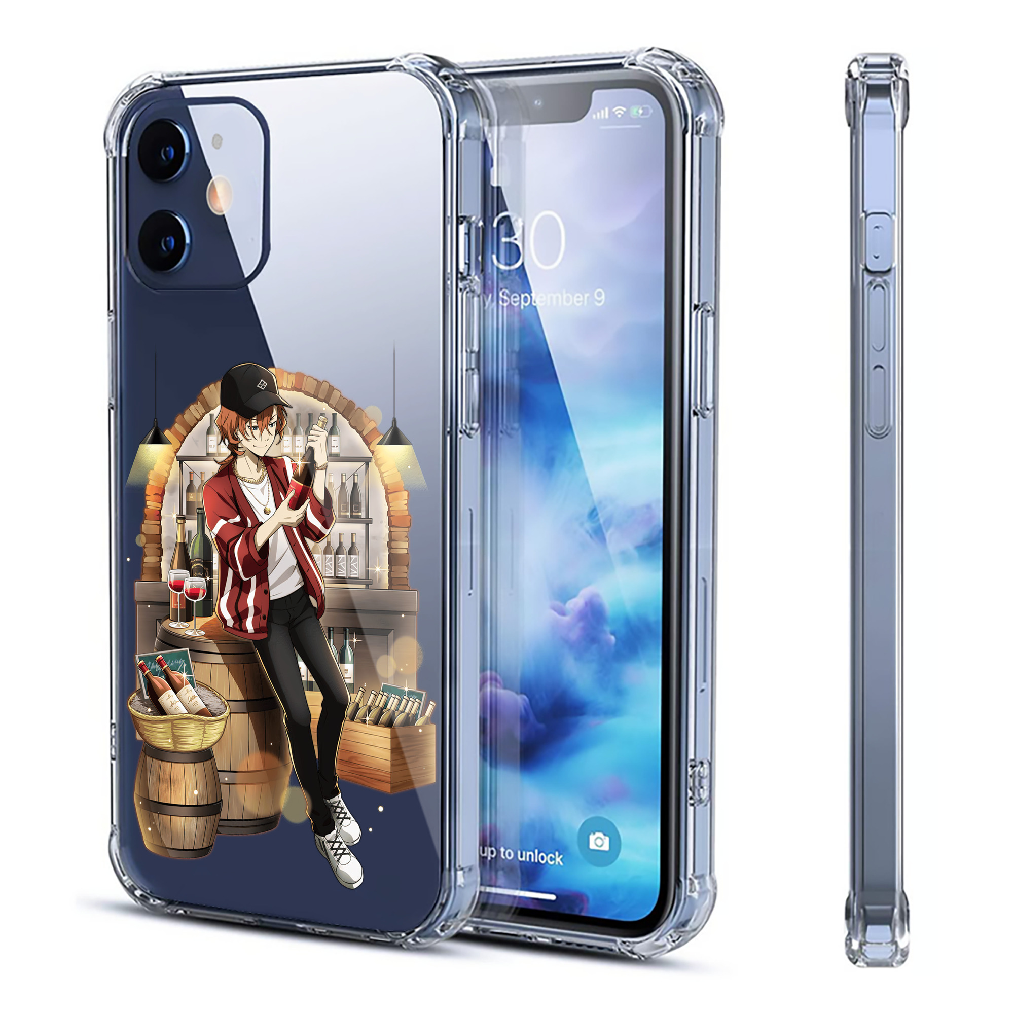 （画像用） 文豪ストレイドッグス Bungo Stray Dogs 【iPhone 12シリーズ対応】透明スマホケース（クリアソフトケース）